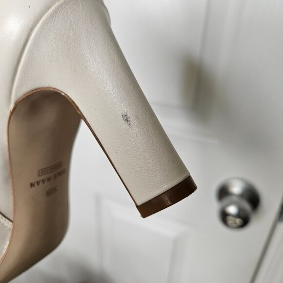 COLE HAAN leather white boots women's size  5 1/2 B - Picture 7 of 16